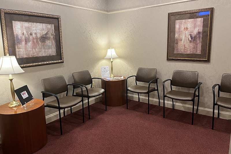 Feel free to relax in our Reception Area.