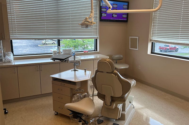 Exam room WingHaven Orthodontics in O'Fallon, MO